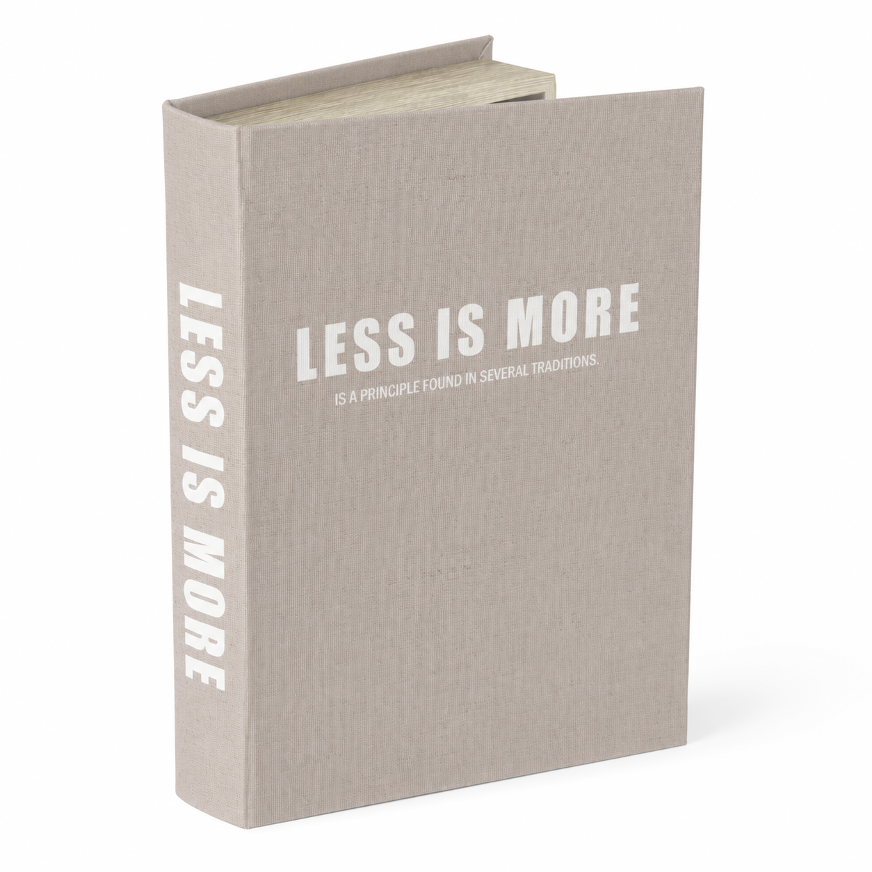 Opbergboek Less is more