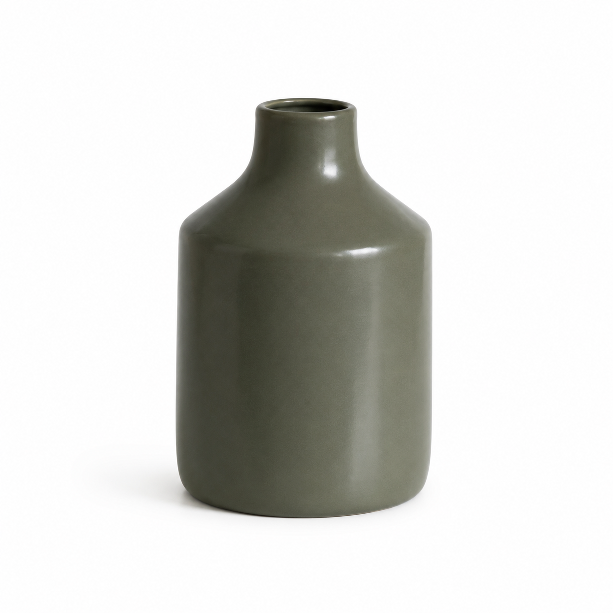 Minimalistische vaas in grijze kleur